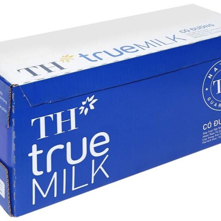 Thùng 12 hộp STTT có đường TH True Milk 1 lít