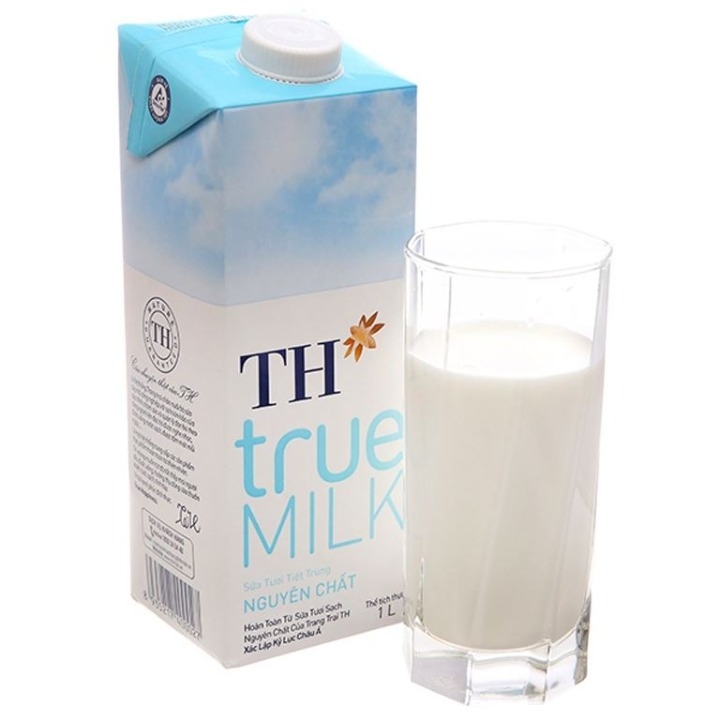 Thùng 12 hộp STTT  1 lít không đường TH True Milk